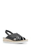 Aquatalia Amaya Water Repellent Slingback Espadrille Wedge Sandal