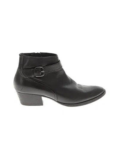 Pre-owned Aquatalia Ankle Boots In Black