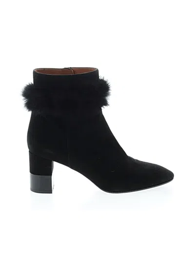 Pre-owned Aquatalia Ankle Boots In Black