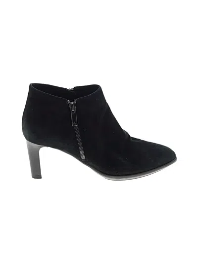 Pre-owned Aquatalia Ankle Boots In Black