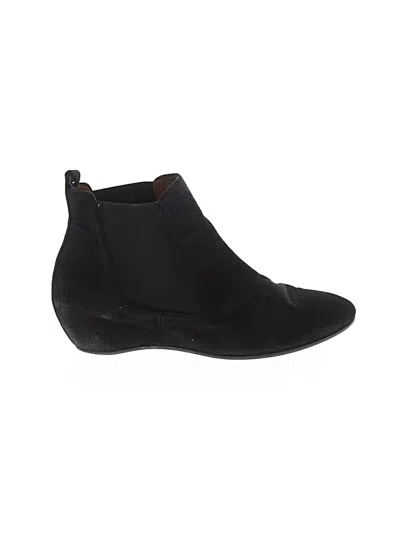 Pre-owned Aquatalia Ankle Boots In Black