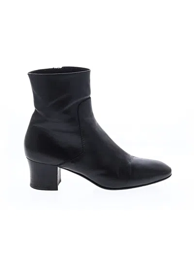 Pre-owned Aquatalia Ankle Boots In Black