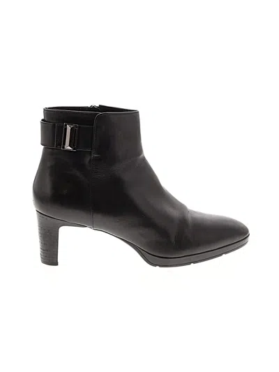 Pre-owned Aquatalia Ankle Boots In Black