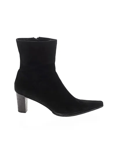 Pre-owned Aquatalia Ankle Boots In Black