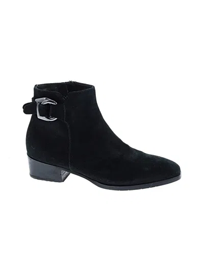Pre-owned Aquatalia Ankle Boots In Black