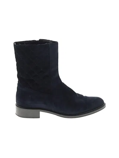 Pre-owned Aquatalia Ankle Boots In Blue