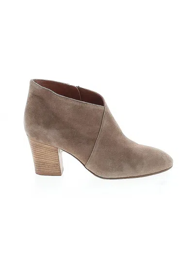 Pre-owned Aquatalia Ankle Boots In Brown