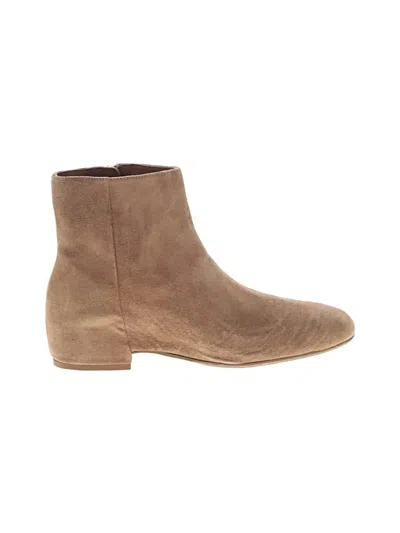 Pre-owned Aquatalia Ankle Boots In Brown
