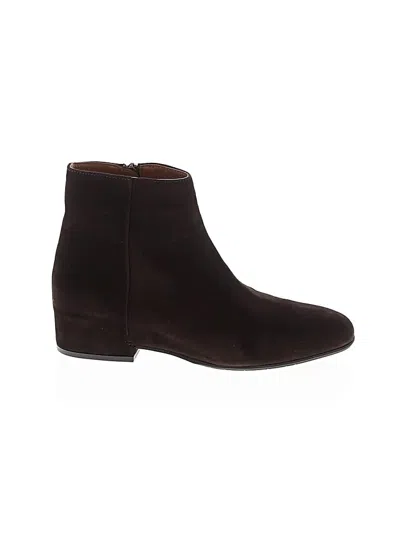 Pre-owned Aquatalia Ankle Boots In Brown