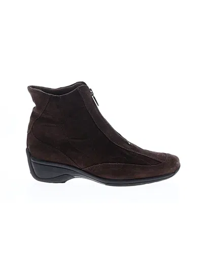 Pre-owned Aquatalia Ankle Boots In Brown