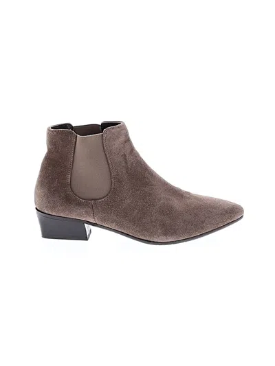 Pre-owned Aquatalia Ankle Boots In Brown