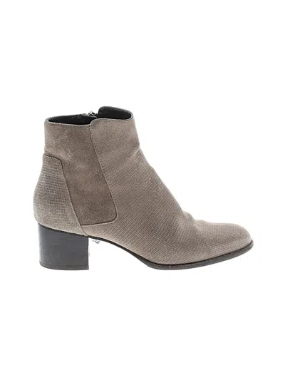Pre-owned Aquatalia Ankle Boots In Gray