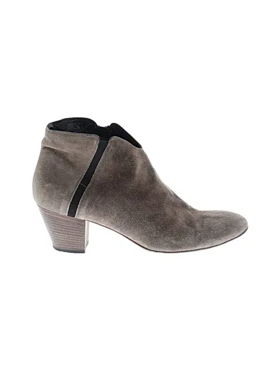 Pre-owned Aquatalia Ankle Boots In Tan