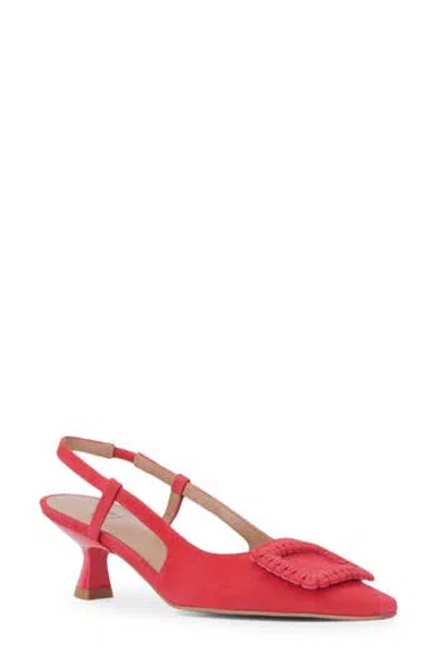 Aquatalia Arabella Kitten Heel Slingback Pump In Pink