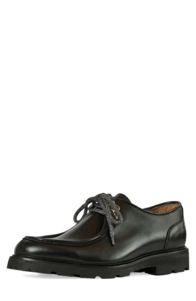 Aquatalia Artic Weatherproof Lugged Lace-up Shoe In Black