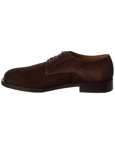 Aquatalia Arturo Suede Oxford In Brown