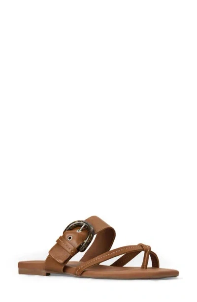 Aquatalia Asti Weatherproof Slide Sandal In Brown