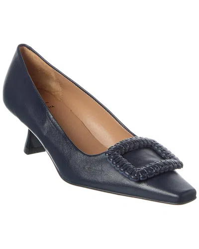 Aquatalia Aurelia Waterproof Leather Pump In Blue