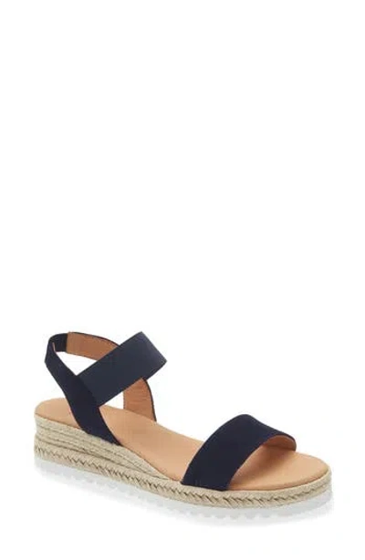 Aquatalia Avina Espadrille Wedge Sandal In Blue