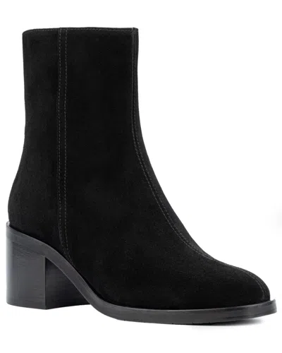 Aquatalia Bellina Weatherproof Suede Boot In Black