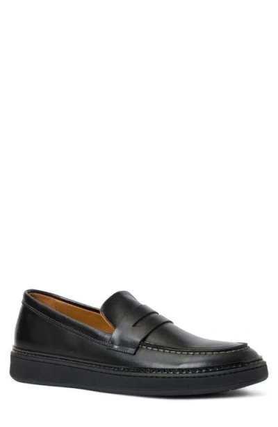 Aquatalia Bergamo Water Repellent Penny Loafer In Black