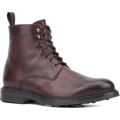 Aquatalia Bernardo Water Repellent Combat Boot In Brown Brown
