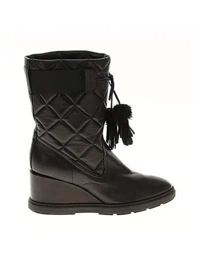 Pre-owned Aquatalia Boots In Black