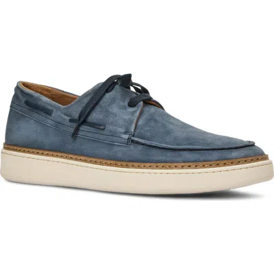 Aquatalia Bora Boat Shoe In Blue