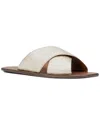 Aquatalia Britt Water Repellent Slide Sandal In Gold