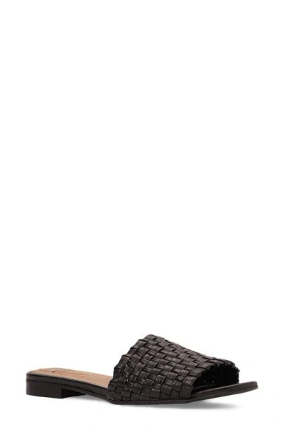 Aquatalia Brunello Weatherproof Slide Sandal In Black