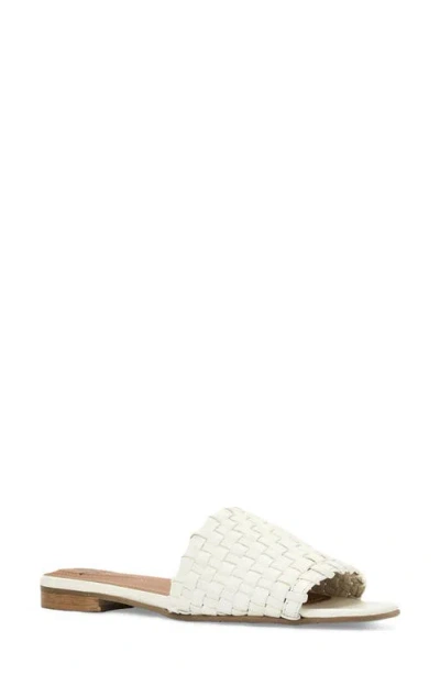 Aquatalia Brunello Weatherproof Slide Sandal In White