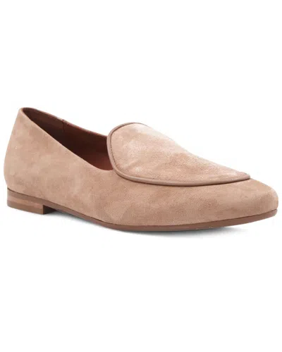 Aquatalia Calandra Waterproof Suede Loafer In Neutral