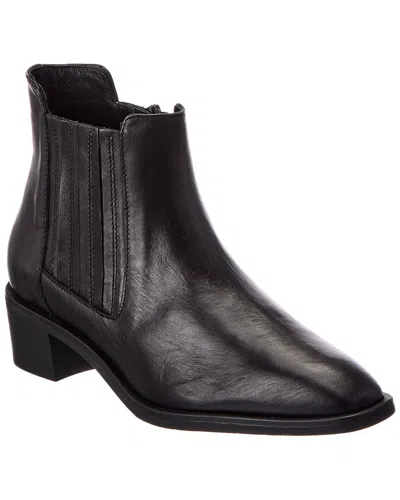 Aquatalia Carmie Weatherproof Leather Bootie In Black