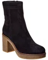 Aquatalia Chara Weatherproof Suede Boot In Blue