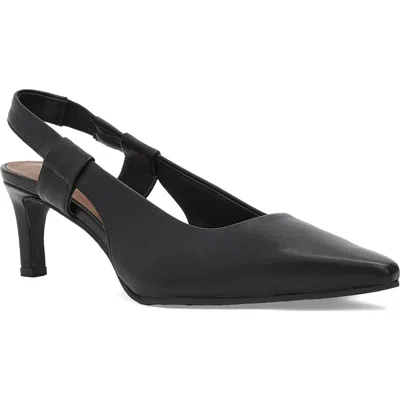 Aquatalia Charm Kitten Heel Waterproof Slingback Pump In Blue
