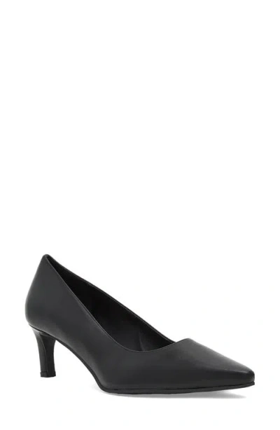 Aquatalia Chloe Waterproof Kitten Heel Pump In Black