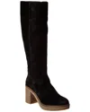 Aquatalia Crista Weatherproof Suede Boot In Black