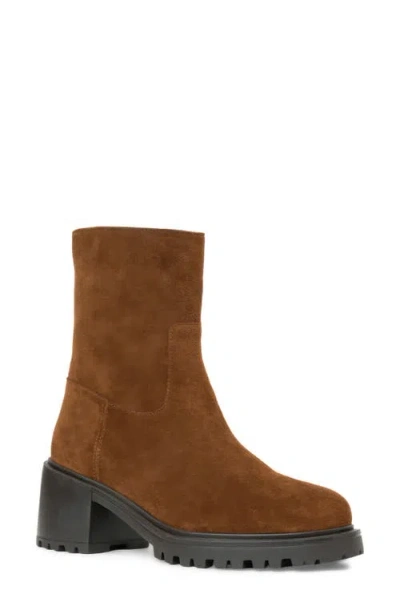 Aquatalia Danni Waterproof Platform Bootie In Brown