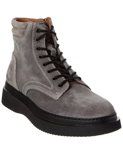 Aquatalia Dante Suede Sneaker In Gray