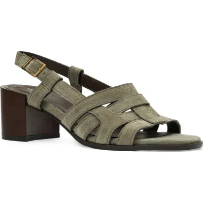 Aquatalia Dimaro Weatherproof Slingback Sandal In Green