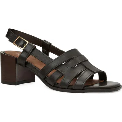 Aquatalia Dimaro Weatherproof Slingback Sandal In Black