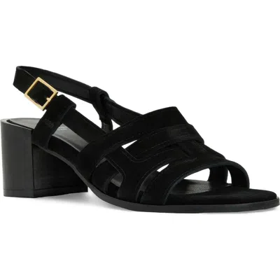 Aquatalia Dimaro Weatherproof Slingback Sandal In Black
