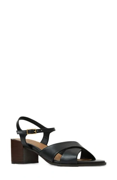 Aquatalia Domenica Weatherproof Ankle Strap Sandal In Black