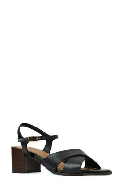 Aquatalia Domenica Weatherproof Ankle Strap Sandal In Black