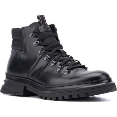 Aquatalia Edwin Weatherproof Lace-up Boot In Black