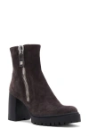 Aquatalia Emma Water Resistant Platform Bootie In Brown