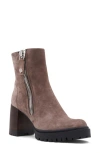 Aquatalia Emma Water Resistant Platform Bootie In Brown