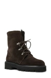Aquatalia Eva Faux Shearling Cuff Hiker Boot In Animal Print