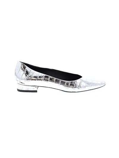 Pre-owned Aquatalia Flats In Silver