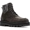 Aquatalia Fortino Water Repellent Boot In Smoke/dark Brown
